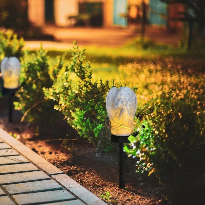 Lisslune | Decorative Solar Angel Garden Lamp with LED Illumination