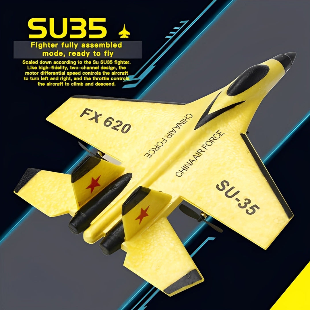 Lisslune | EPP Foam SU35 RC Plane – 2.4G Remote Control Jet with LED Lights