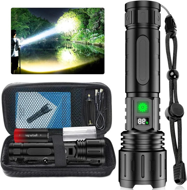 Lisslune | High Lumen Rechargeable Flashlight for Outdoor and Emergency Use