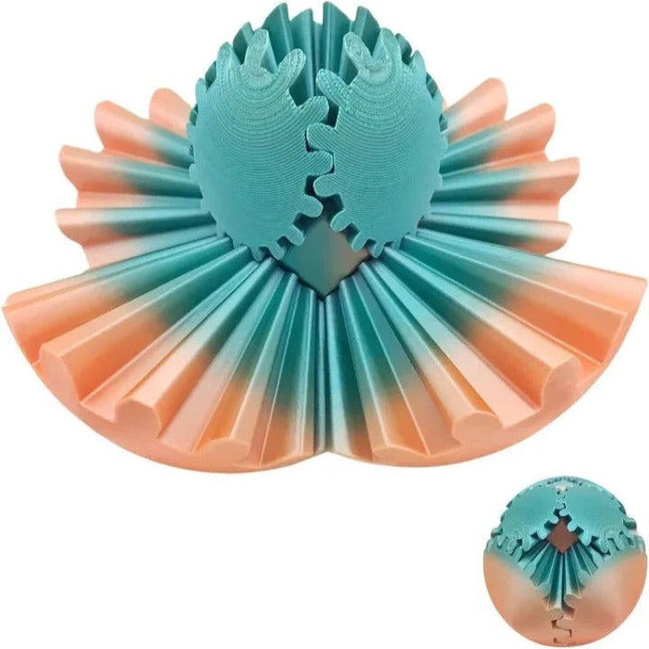 Lisslune | Whirling Steampunk Fidget Ball – Calming Gear Toy for Focus