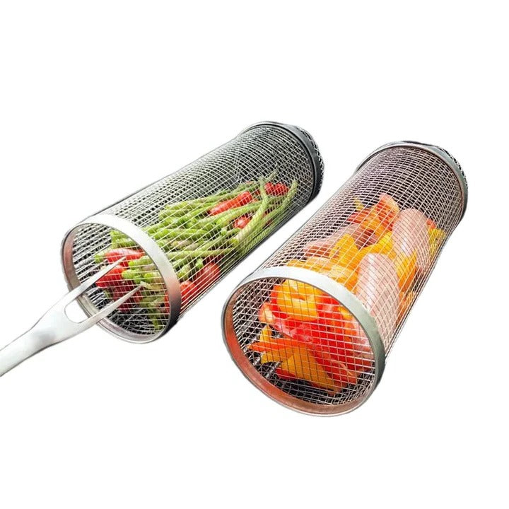 Lisslune | Durable BBQ Grill Basket with Rotating Design for Outdoor Grilling