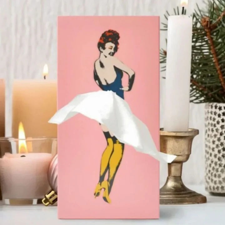 Lisslune | Modern Decorative Tissue Box with Flying Skirt Style Cover
