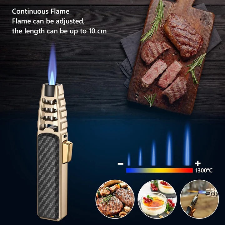Lisslune | Adjustable Flame Torch Lighter – Blue Flame for Kitchen & Outdoor Use