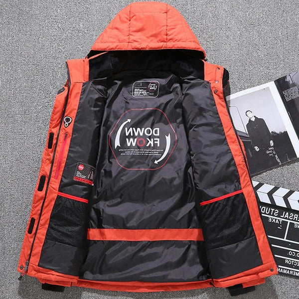 Lisslune | Insulated Duck Down Jacket – Removable Hood Winter Zip Coat