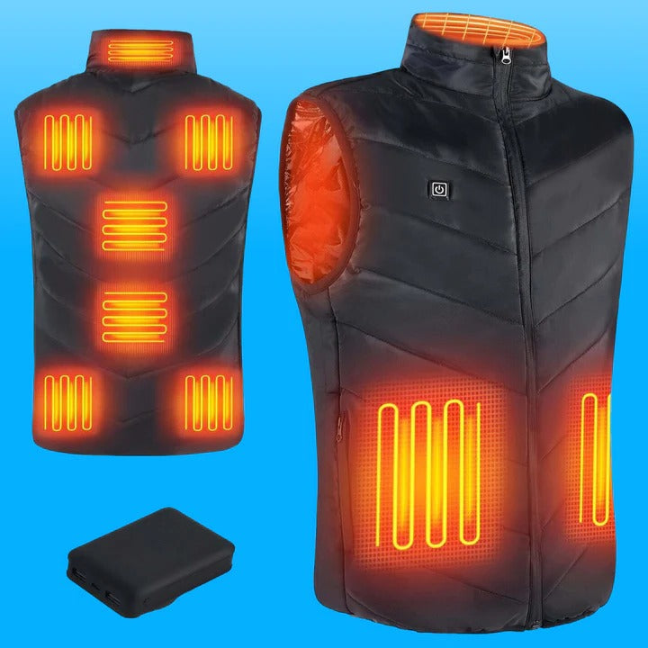 Lisslune | Lightweight Heated Unisex Puffer Vest For Winter Outdoor Activities