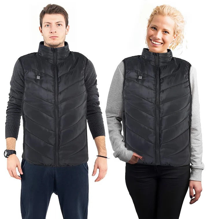 Lisslune | Lightweight Heated Unisex Puffer Vest For Winter Outdoor Activities