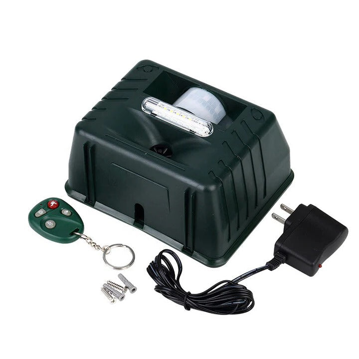 Lisslune | Ultrasonic Bird Deterrent – Solar-Powered Outdoor Device for Woodpeckers