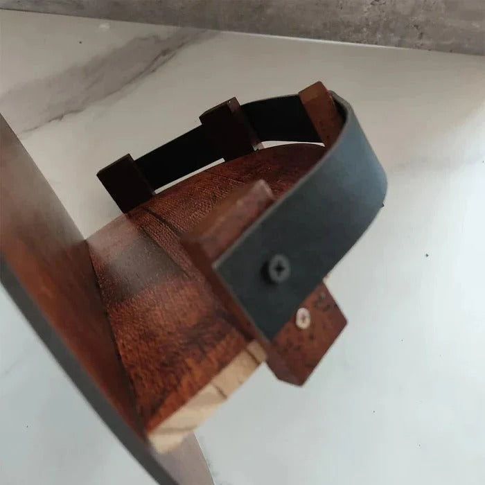 Lisslune | Rustic Whiskey Barrel Shelf – Bourbon Bottle Wall Display Rack