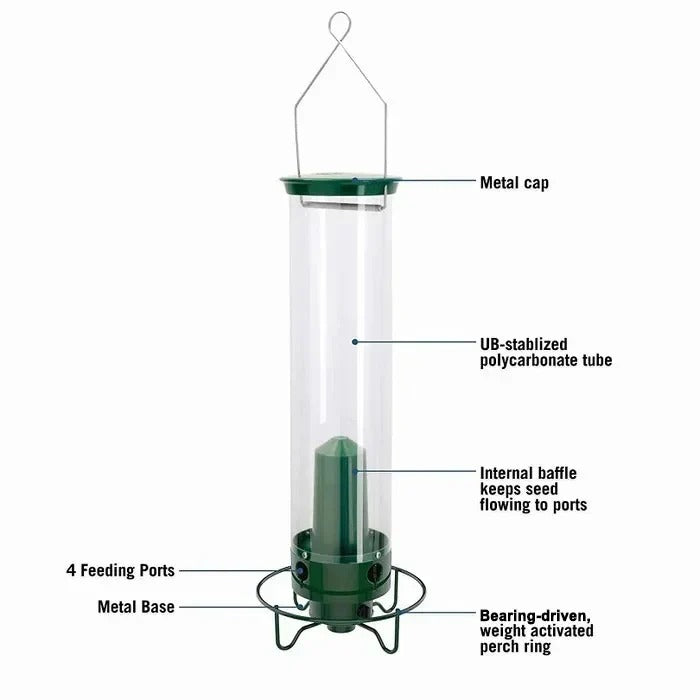 Lisslune | Durable Metal Bird Feeder with Cage Design to Deter Squirrels