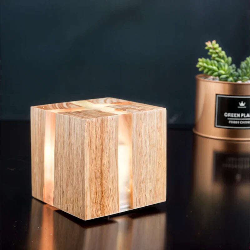 Lisslune | CrackLumen - Unique rustic cracked table lamp