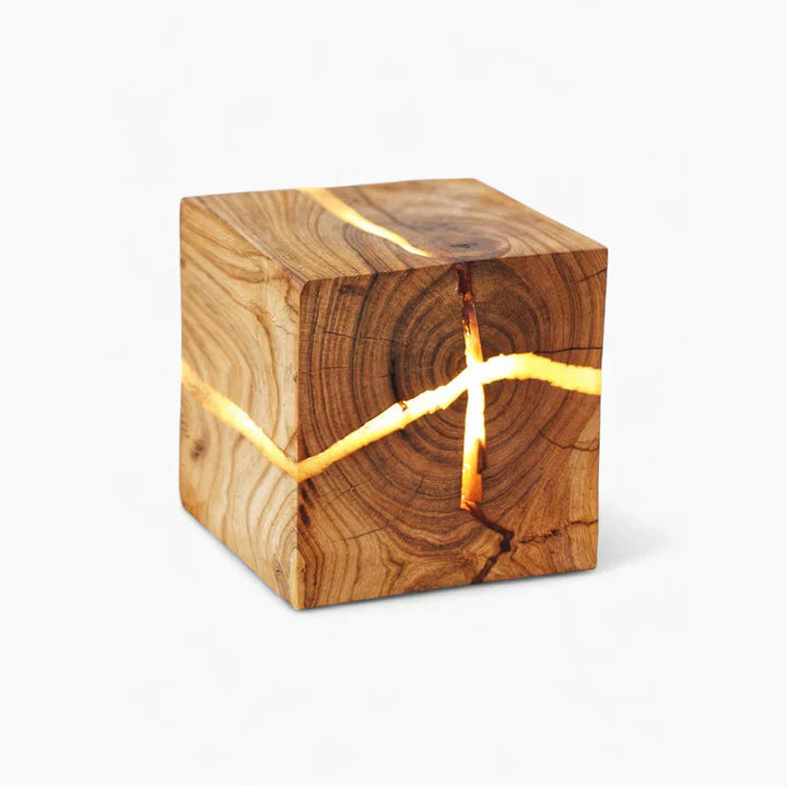 Lisslune | CrackLumen - Unique rustic cracked table lamp