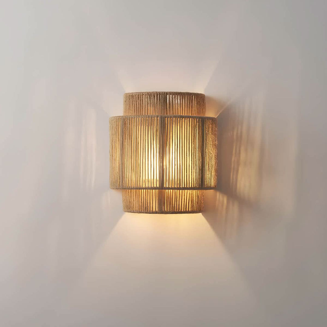 Lisslune | Natural Rope Wall Light with LED Bulb