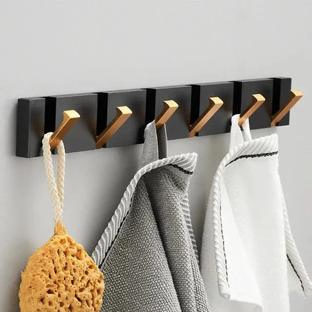 Lisslune | HOOKLUX – Foldable wall hook strip made of aluminum, space-saving & versatile
