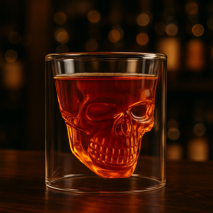 Lisslune | 3D Skull Head Double Drinking Glass