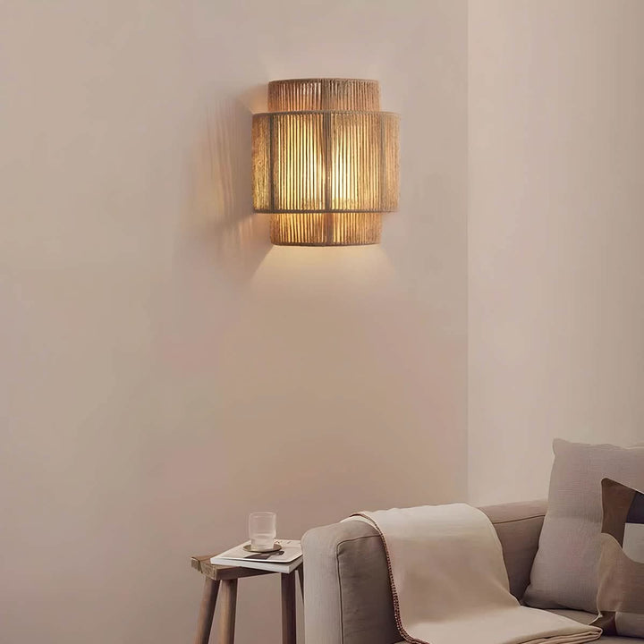 Lisslune | Natural Rope Wall Light with LED Bulb