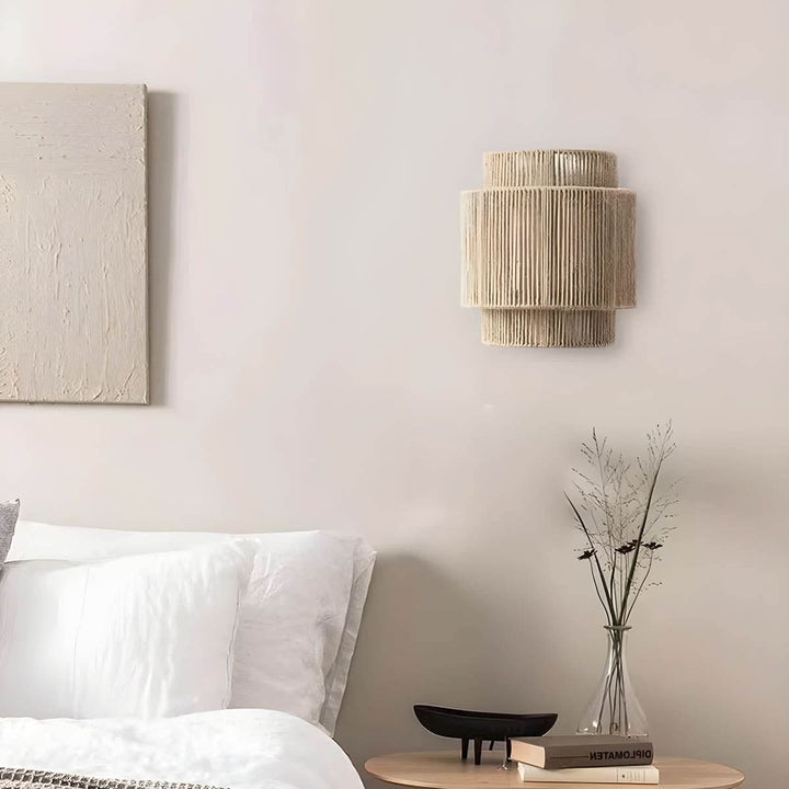 Lisslune | Natural Rope Wall Light with LED Bulb
