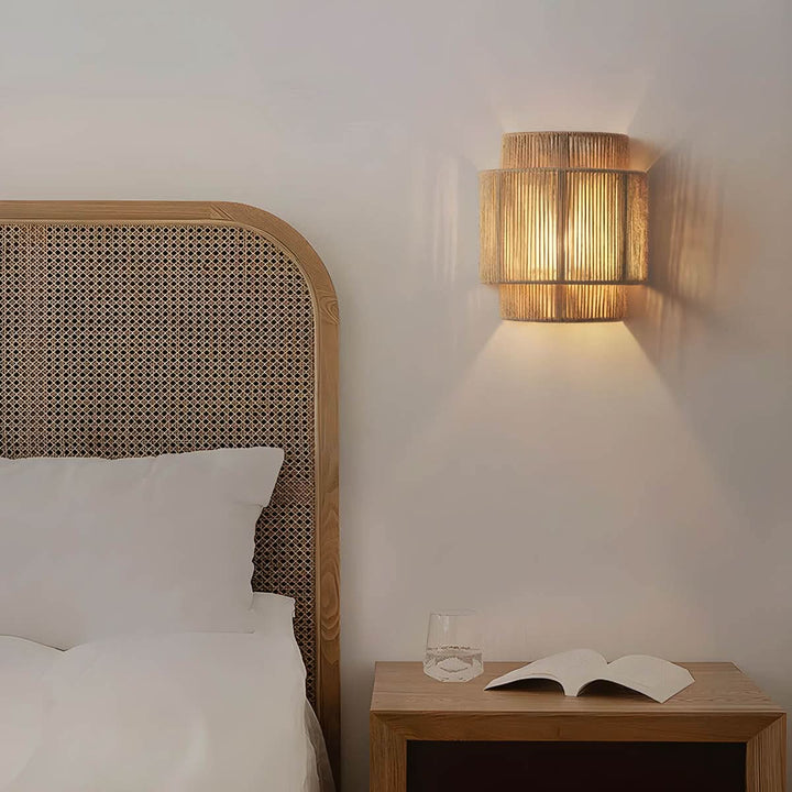 Lisslune | Natural Rope Wall Light with LED Bulb