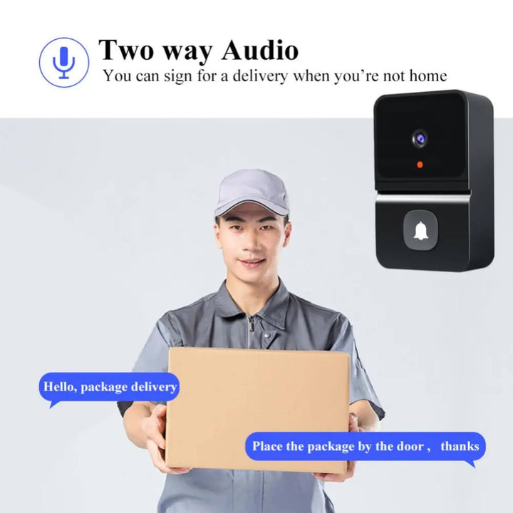 Lisslune | Video Door Bells Wireless Chime With Top Rated Camera Microphone Speaker