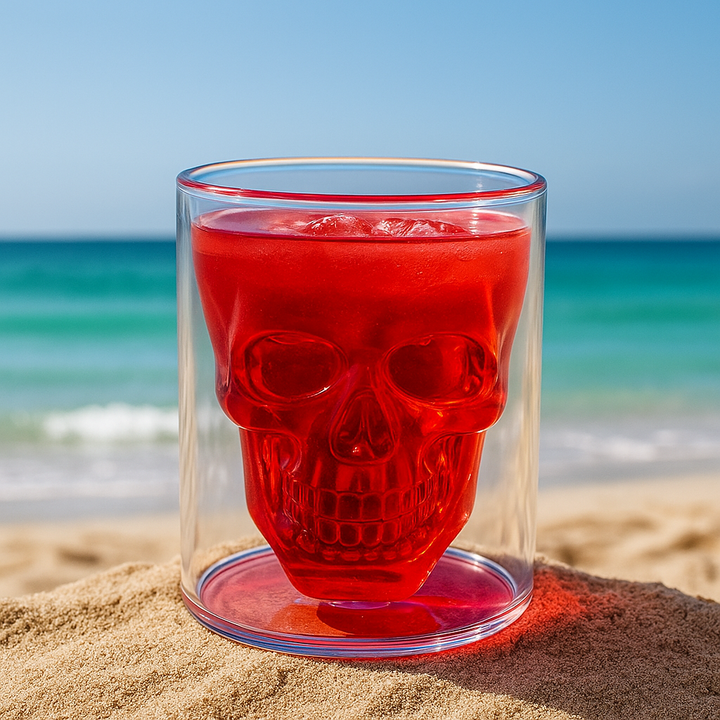 Lisslune | 3D Skull Head Double Drinking Glass