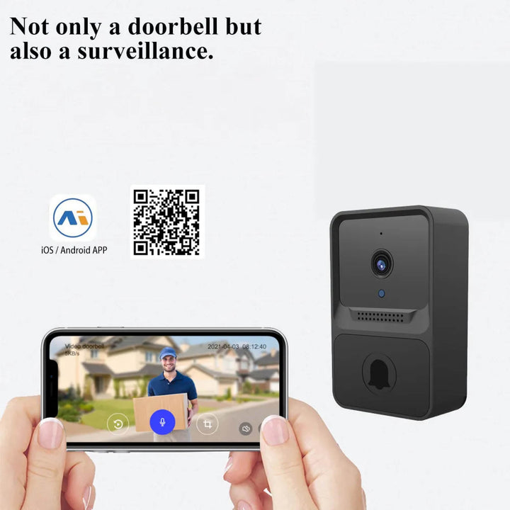 Lisslune | Video Door Bells Wireless Chime With Top Rated Camera Microphone Speaker