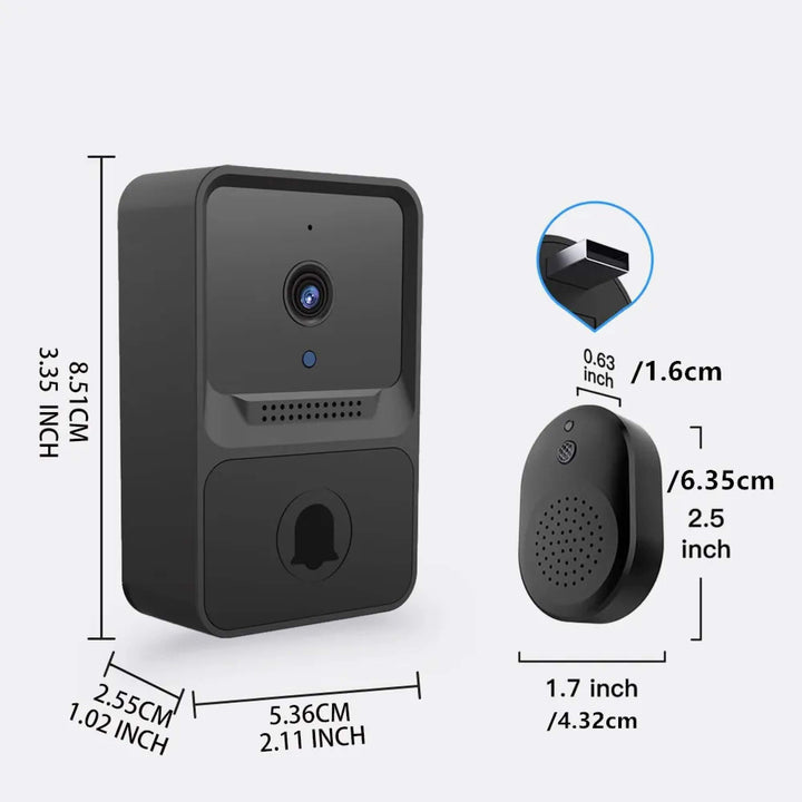 Lisslune | Video Door Bells Wireless Chime With Top Rated Camera Microphone Speaker