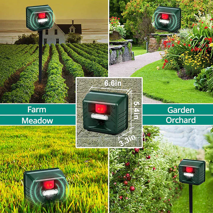 Lisslune | Ultrasonic Animal Repeller | Motion-Activated, Eco-Friendly & Safe for Gardens and Yards