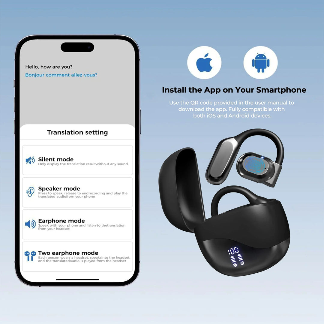 Lisslune | Smart AI Translation Earbuds – 144 Language Translator