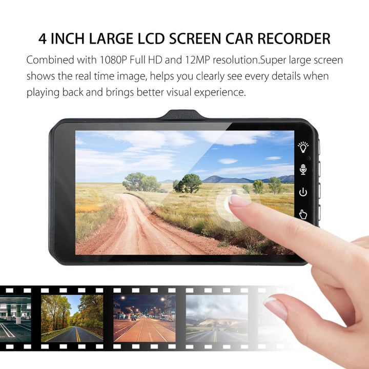 Lisslune | Wireless Dashboard Camera for Vehicle Car Front and Rear Double