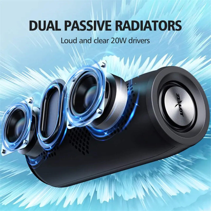 Lisslune | Best Waterproof Bluetooth Wireless Speaker x360 Compact Small
