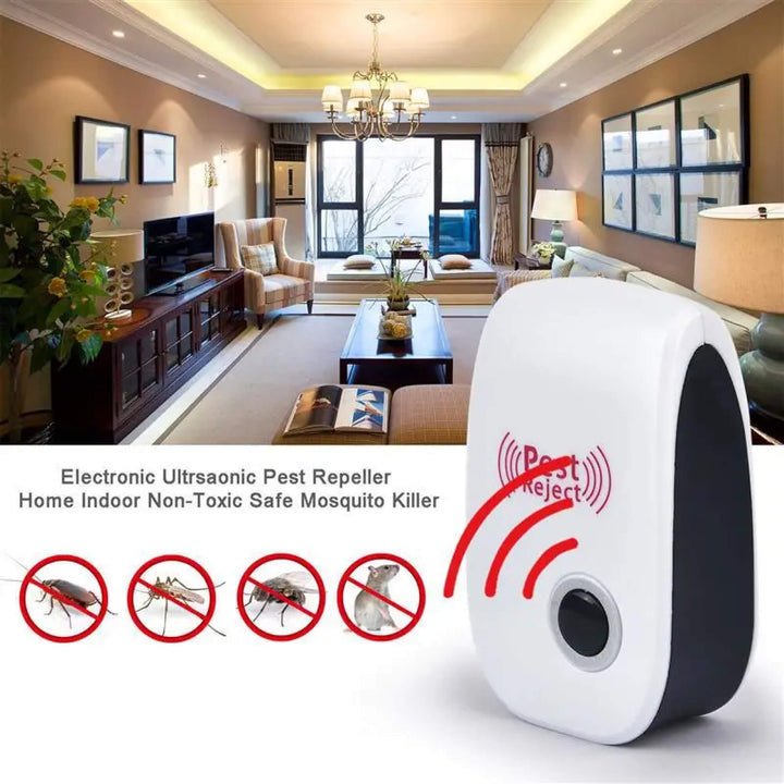 Lisslune | Mouse Mice Insect and Rodent Ultrasonic Sonar Sound Repellent Deterrent Noise Scarer Plug