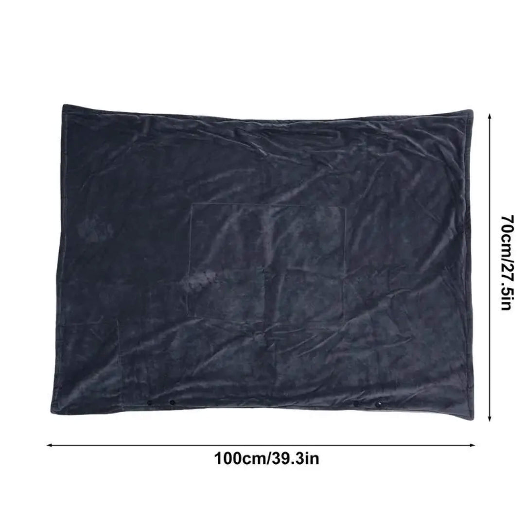 Lisslune | Electric Warming Heated Throw Over and Under Blanket Poncho with Fleece