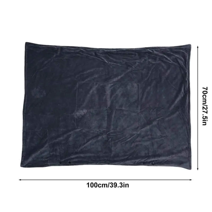 Lisslune | Electric Warming Heated Throw Over and Under Blanket Poncho with Fleece