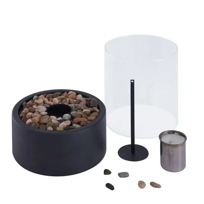 Lisslune | Modern Tabletop Lantern with Flickering Flame