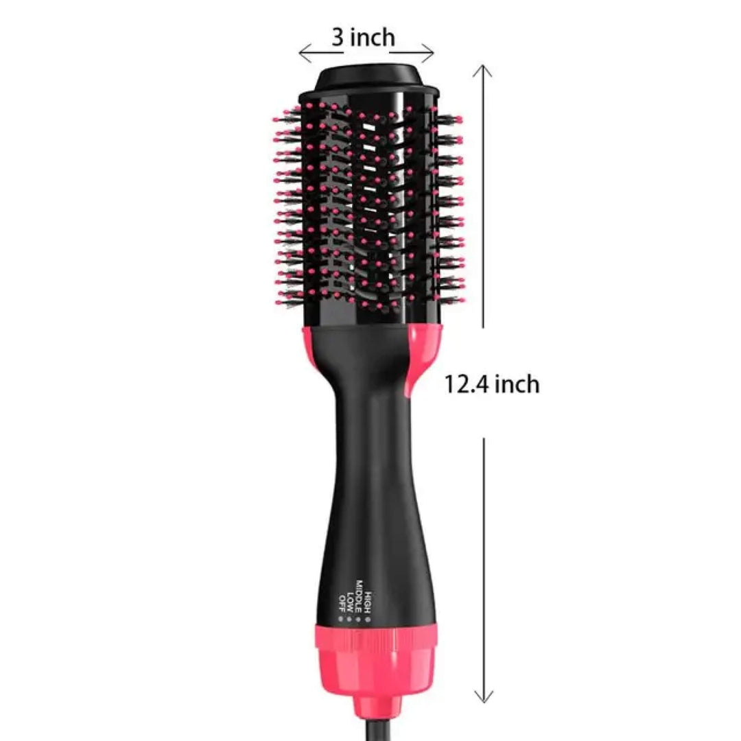 Lisslune | Hair Dryer Blower Styler Heated Brush Comb for Short and Long Hair