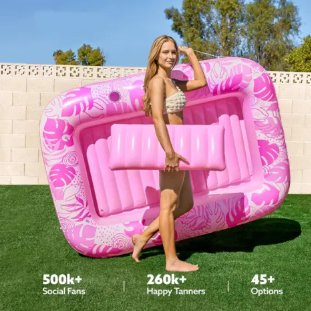 Lisslune | SunLounge Inflatable Sun Pool – Comfortable Lounger for Garden or Balcony