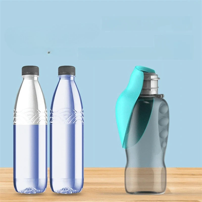 Lisslune | Travel Dog Water Bottle with Foldable Bowl, 27oz