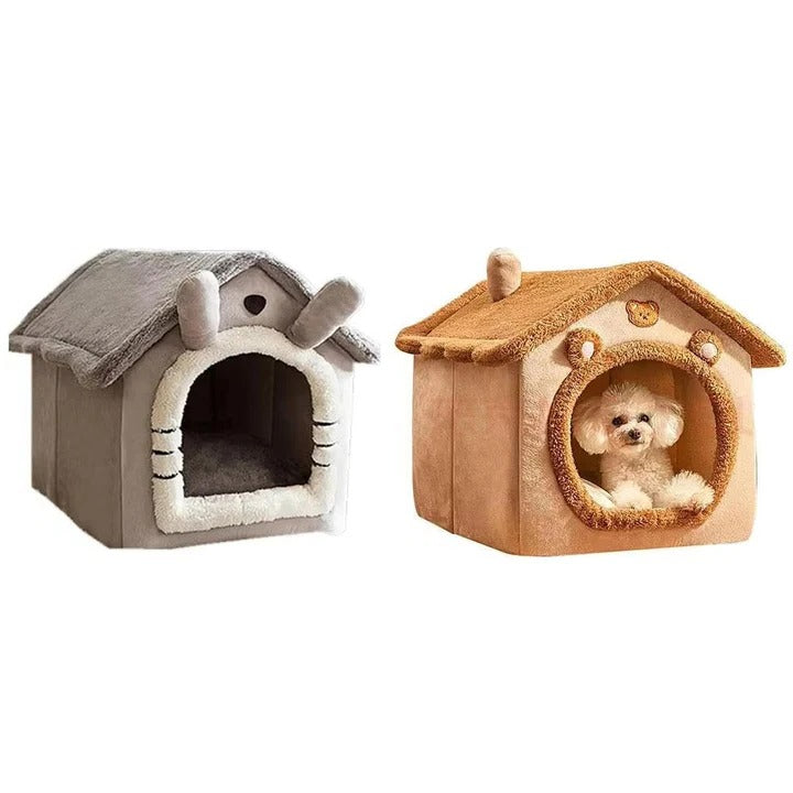 Lisslune | Indoor Cat House with Plush Cushion