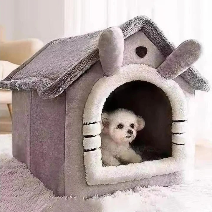 Lisslune | Indoor Cat House with Plush Cushion