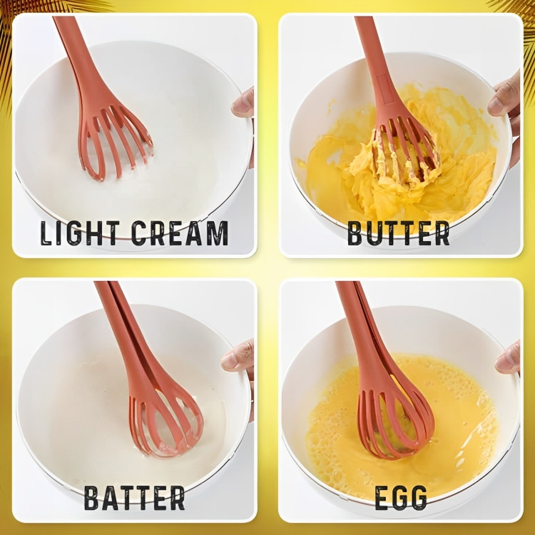 Lisslune | VersaTongs Whisking, Stirring, Turning - everything with a single cooking utensil!