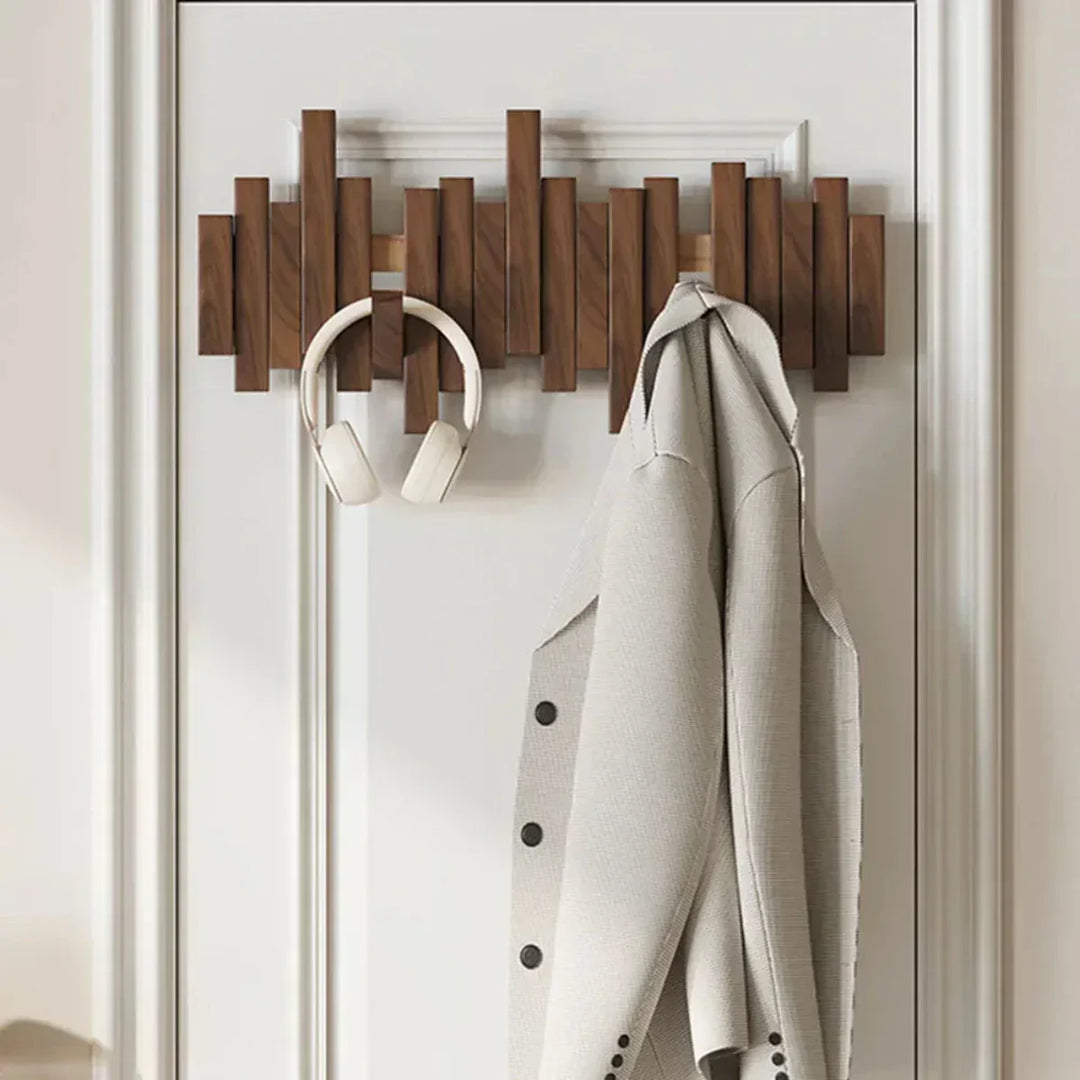 Lisslune | Wall coat rack made of wood piano – Practical and elegant for organizing your entryway