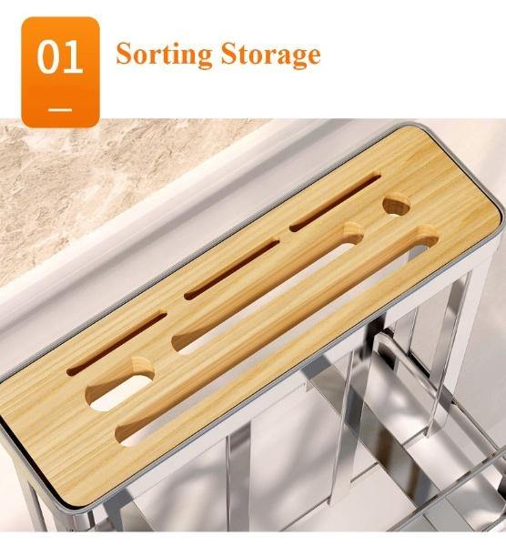 Lisslune | Stainless Steel Kitchen Utensils Organizer Drying Rack