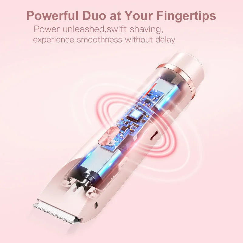 Lisslune | BlissEdge Women’s Rechargeable Razor – Painless Hair Removal for Smooth, Soft Skin
