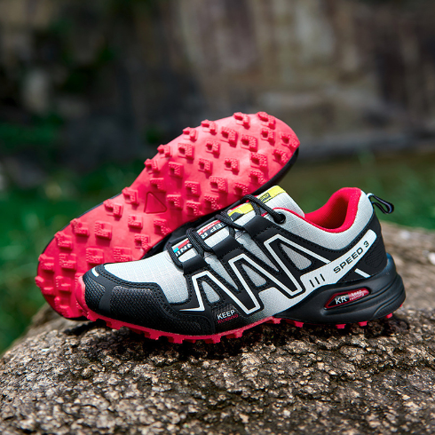 Lisslune | Summit Climber Hiking Boots in Blue and Green