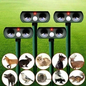 Lisslune | Infrared Solar Powered Animal Pest Repeller (1 Repeller)