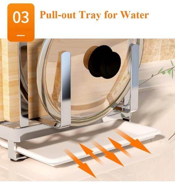 Lisslune | Stainless Steel Kitchen Utensils Organizer Drying Rack
