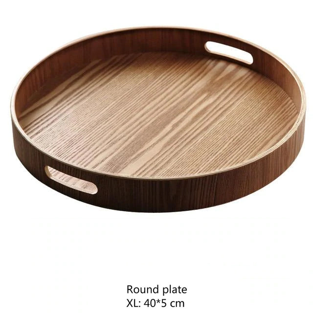 Lisslune | Slim, round serving trays made of wood