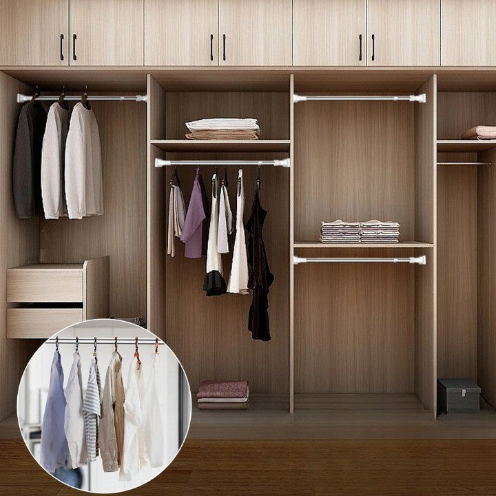 Lisslune | Space Saver Adjustable Telescopic Clothes Hanger Rod