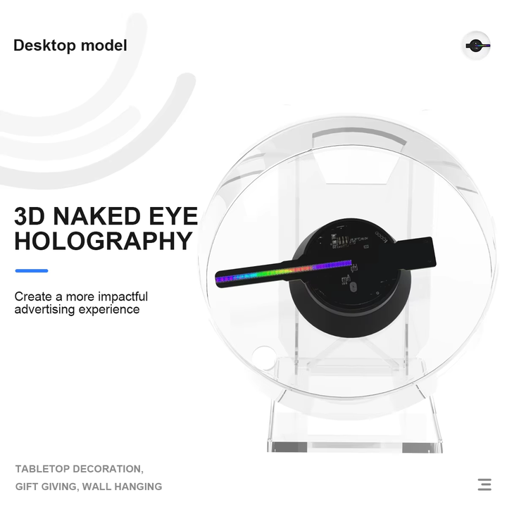 Lisslune | Mini 3D WiFi Display Remote Hologram Fan