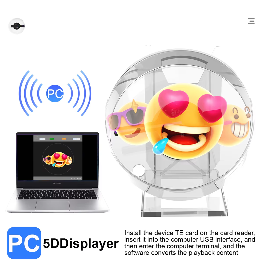 Lisslune | Mini 3D WiFi Display Remote Hologram Fan