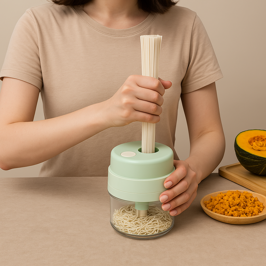 Lisslune | 2in1 Portable Vegetable Slicer Blender
